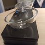cat double glass bowls with stand, priced to sell Image 4
