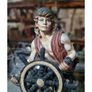 Pirate At Ships Wheel Resin Statue KAS1379 Image 2