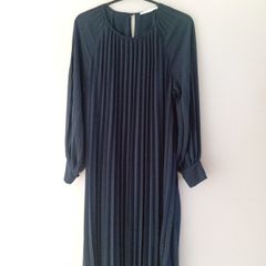 Ladies accirdian pleated dress size L