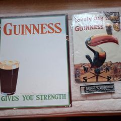 Guinness  Strong Metal Notice Board or Sign ,  Guinness  Metal Toucan  Sign , Guinness Bottle Opener