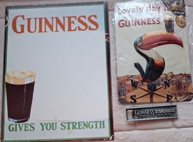 Guinness  Strong Heavy Metal Notice Board or Sign ,  Guinness  Metal Toucan  Sign , Guinness Metal Bottle Opener