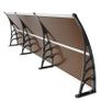 Window Door Awning Canopy 40" x 120", UPF 50+ Polycarbonate Entry Door Outdoor Window Awning Exterior, Front Door Overhang Awning for Sun Shutter, UV, Rain, Snow Protection, Hollow Sheet Image 7