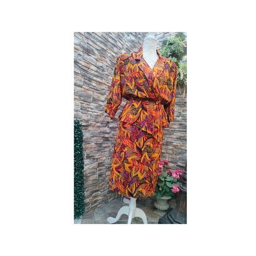 Vintage 80s peplum dress Small Postage included