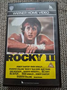 ROCKY II ex rental vhs. 1982