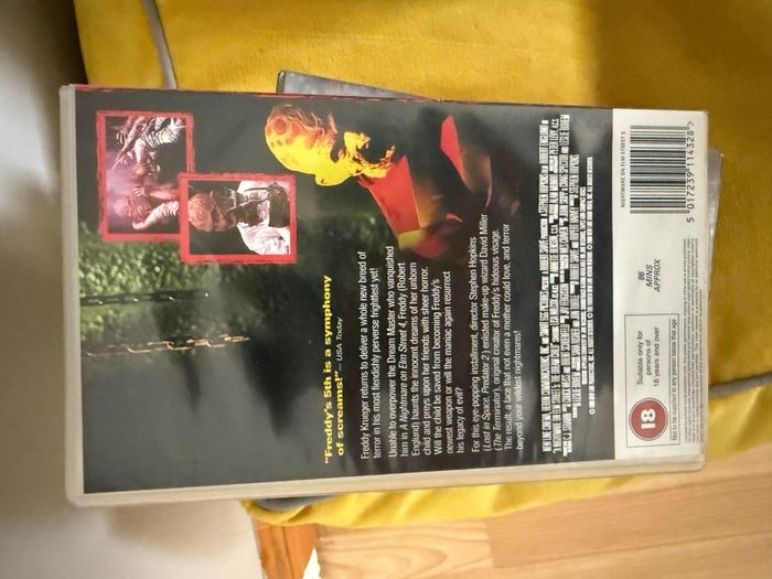 A nightmare on elm street vhs video collection