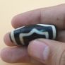 Vintage 3 Eyes Himalayan Tibetan Agate Dzi Bead Amulet Image 4
