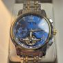 OLEVS Automatic Mechanical Watch - Two-Tone Blue Dial Image 2