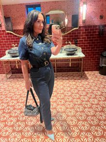 denim jumpsuit