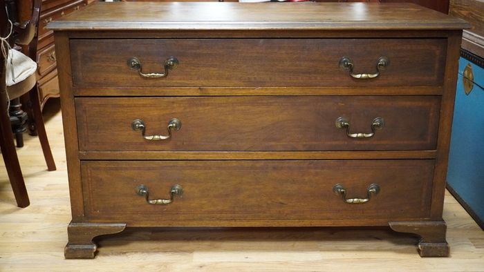 Vintage Mahogany Low Chest of Drawers