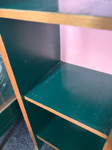 Glass Cabinet with lock and key and CD Shelf