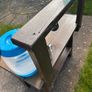Hand made solid timber mud kitchen with stool with accessories Image 10