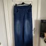 NWOT ladies indigo wide leg jeand Image 3