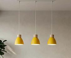 Pendant light - Yellow Scandinavian Pendant Light / NEW