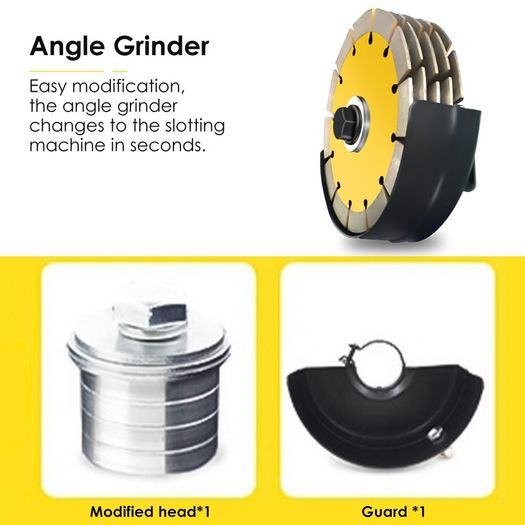 BRAND NEW Angle Grinder To Grooving Machine Adapter Lock Nuts Flange Inner Outer Kit For Variable Slotting Machine Conversion