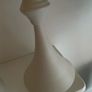 ShabbyChic Set of 2 Extra Large Candle Holders with Ribbed Glass Top Image 3