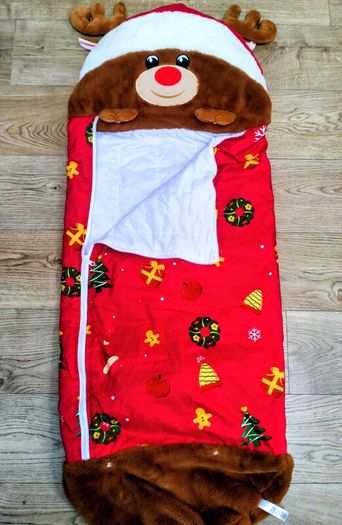 Kids Rudolph Christmas sleeping bag