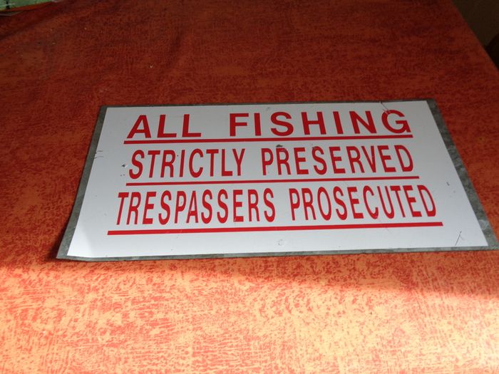 Steel Fishing Sign for Sale