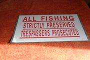 Steel Fishing Sign for Sale