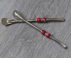 2 steel bombilla filtered straws