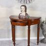 Solid Mahogany Console Table Semi-circular half moon Telephone Table Image 6