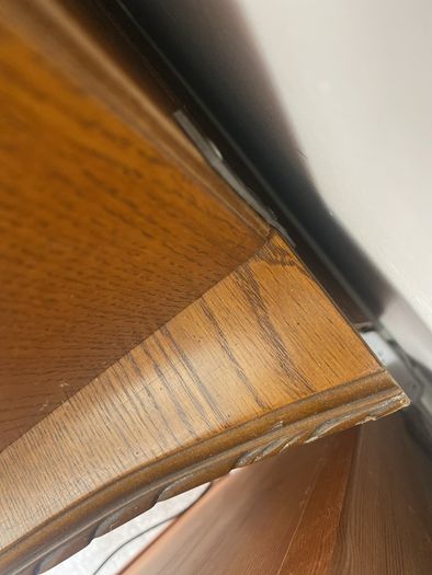 Solid oak display cabinet