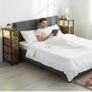 Bedside Table Set of 2 with Charging Station Image 5