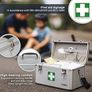 First Aid Box, Medical Box, Carrying Handle, Carry Strap, Aluminium, 40 x 22,5 x 20,5 cm Image 3