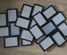 3x Ikea Photo Frame for 8 photos, Black, 13x18 cm
