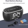 Bedside Alarm Clock Radio with 7 Color Night Light,Dual Alarm, Snooze, Dimmer, USB Charger, Nap Timer, Digital Alarm Clock with FM Radio and Auto-Off Timer,Mains Powered with Battery Backup Image 5