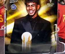 Football Card Lamine Yamal 2024 Kopa Trophy Winner Ballon dOr Topps NOW Match Attax