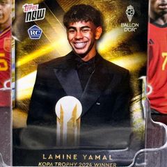 Football Card Lamine Yamal 2024 Kopa Trophy Winner Ballon dOr Topps NOW Match Attax