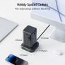 Tower Extension Lead with USB C Slots, 8 Way Multi Plug Extension Tower with 6 USB Ports, 13A 3250W Extension Cable with 4 Independent Control Switch, 1.8M Power Strip Tower for Home, Office, Kitchen Image 6
