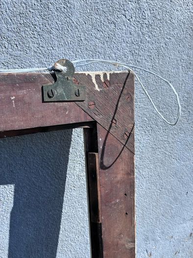 Large old wooden picture frame