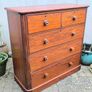1870s/80s Victorian chest of drawers Image 9