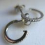 Vintage Sterling Silver 925 Hoop Studs Earrings 1,5g Image 6