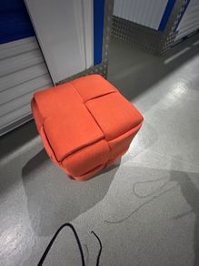 Cube Pouffe  Ottoman . Modern Statement Piece