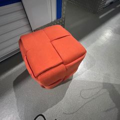 Cube Pouffe  Ottoman . Modern Statement Piece