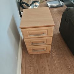 bedside locker with 3 drawers