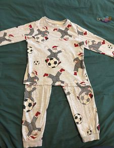 M&S kids Santa Christmas pyjamas