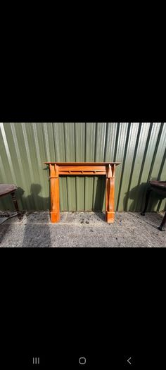 Wooden fire surround