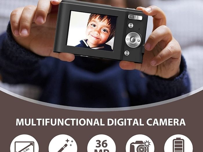 Digital Camera,Jckduhan Vlogging Camera with 32G Memory Card FHD 1080P 16X Digital Zoom