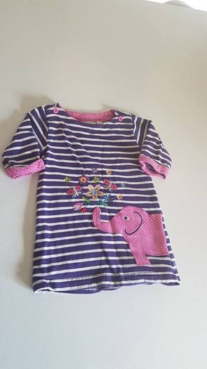JoJo maman bebe elephant tunic dress 6-12months