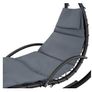 Indoor & Outdoor Hanging Lounger with Frame, Floating Lounger with Parasol Image 2