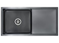 main image for ad Handmade Kitchen Sink with Strainer Black Stainless Steel