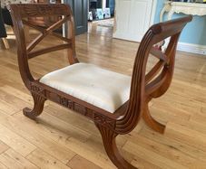 Vintage Carved Wooden Accent Chair