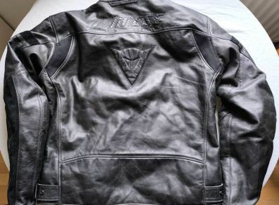 Dainese Stripes Evo C2 Motorbike Leather Jacket Size 56/xxl