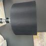 Black and clear glass lamp Image 2