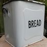 Vintage 1940's enamel bread bin. Image 4