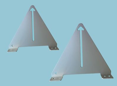Narrow Boat Solar Panel Tilt & Flip Large Mounts (Pair)