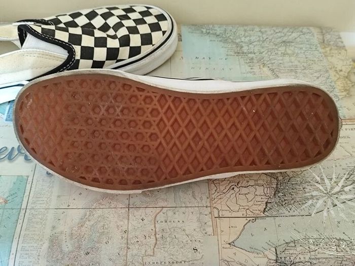 Vans Classic Checkerboard Slip-Ons - Size UK 5 (Like New)